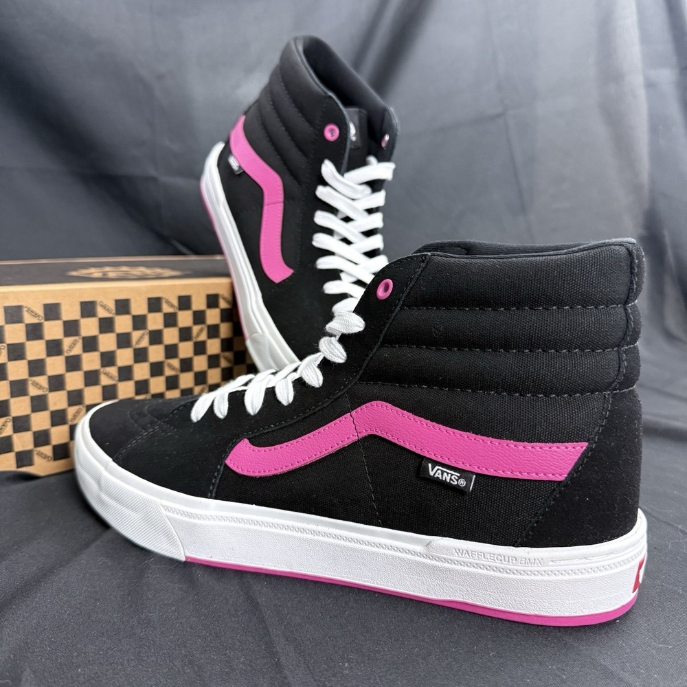 Vans BMX Sk8-Hi Black Magenta Size US 13 Men's New VN0005V0KMN Rare Sneakers